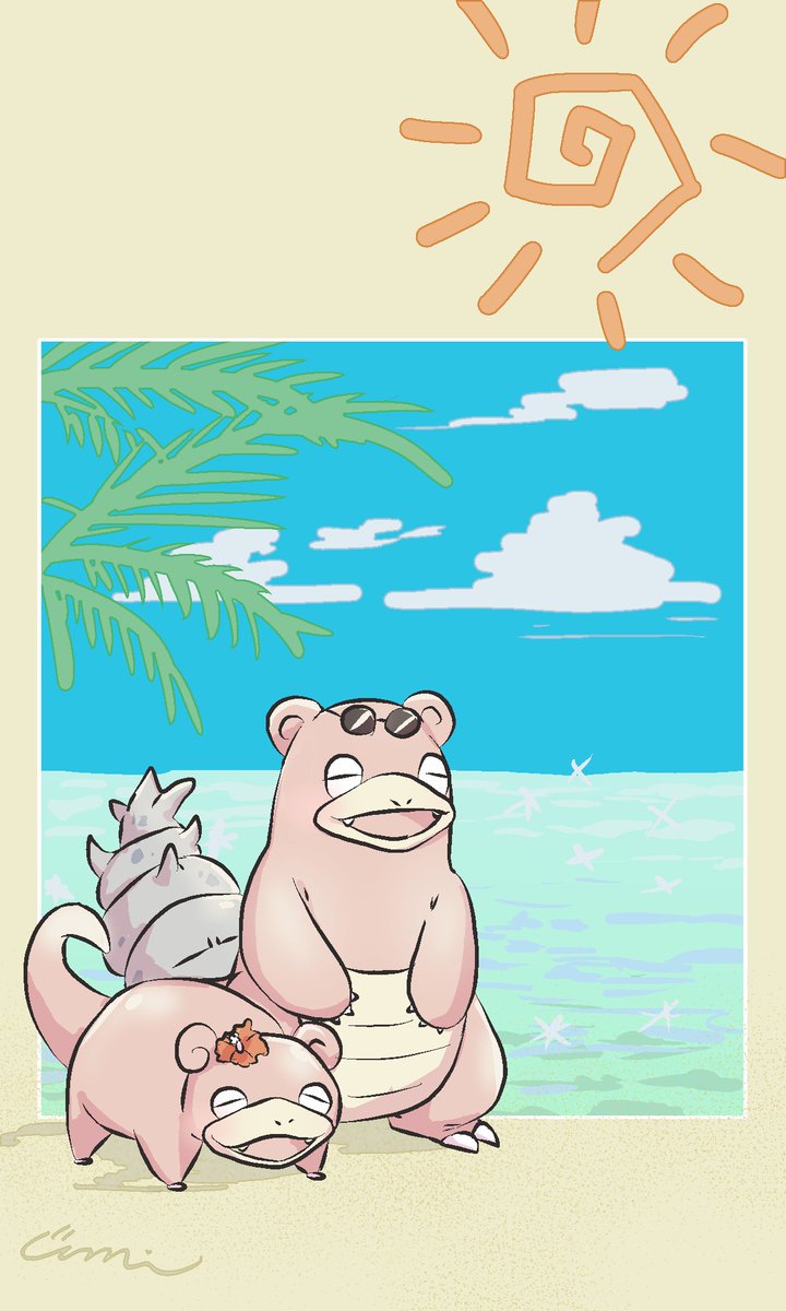 みそら ゆず 今日のポケモンはヤドン ヤドランの2匹です ポケモンイラスト カントーのポケモンみんな描くチャレンジ 私の絵柄が好みって人にフォローされたい