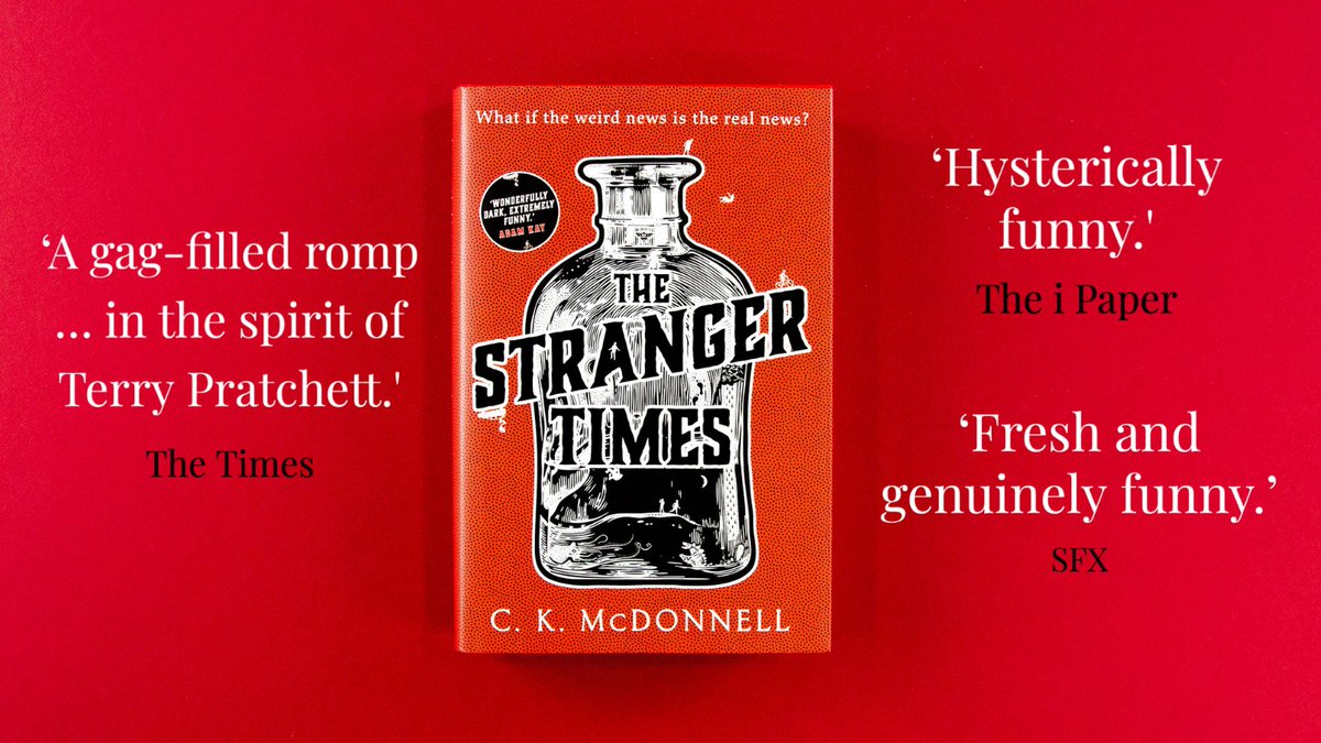 Caimh's tweet image. This bad boy is out today! The reviews have been lovely and even my mother said she liked how the cover was all bumpy. Grab your bumpy copy here while stocks last: amazon.co.uk/Stranger-Times…