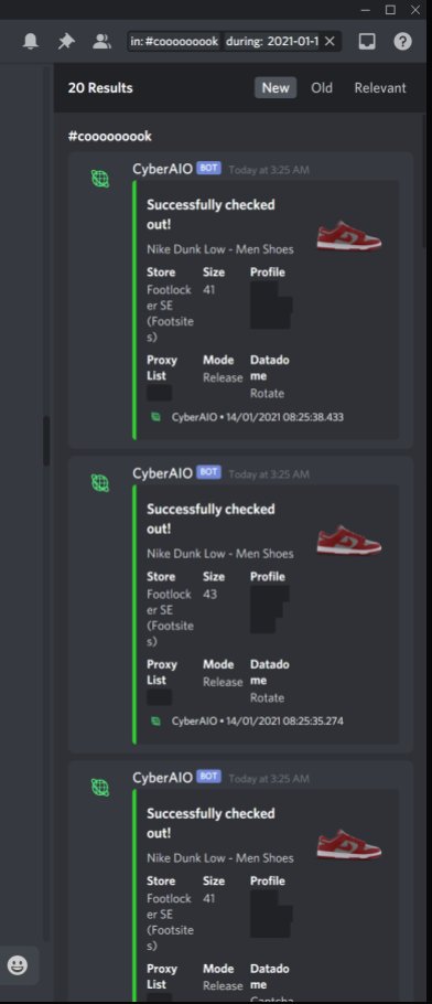 CookieePAS's tweet photo. Ran by 
@thexfacility
 
Proxies: 
@TheBlankProxies 

@hexproxies

@aproxyIO

@ZenuProxies

@Leafproxies 

bots: 
@Cybersole
  
@KodaiAIO
 
@theGaneshBot  

group: 
@AMNotify
Server: 
@LuckyAIOSuccess https://t.co/EGhs6kFRC7