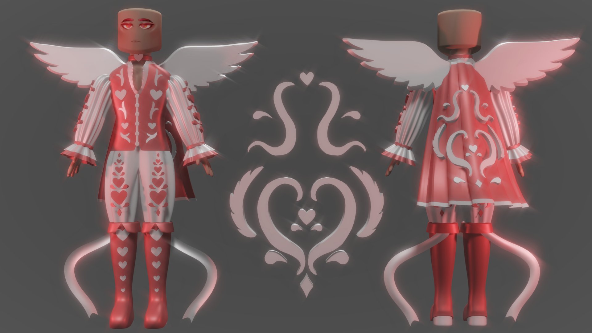 VALENTINES HALO 2021! 💖 Cupid's Loveletter SET, SCHOOL UNIFORM