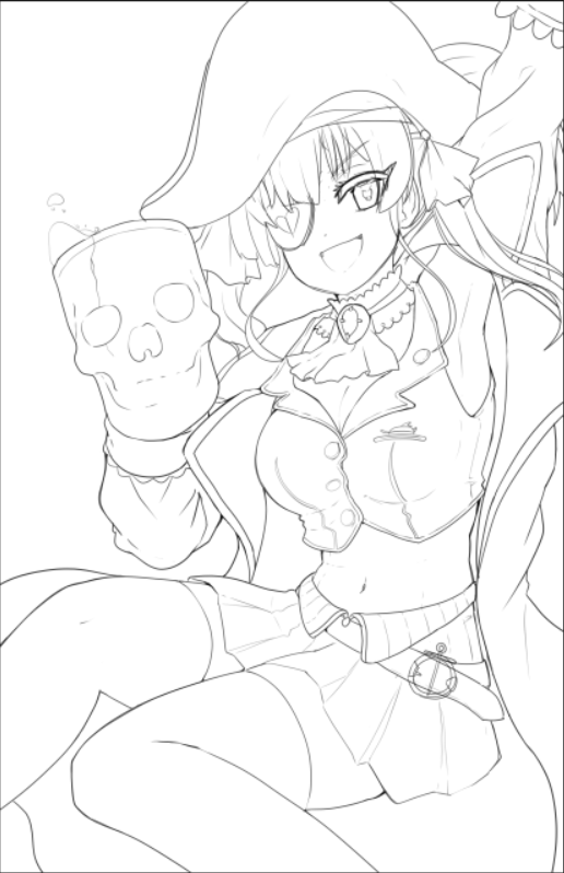 I'm so slow at lineart and still need a lot of experience, but this is by far my proudest moment, about 90% done! Teim to slep. 
