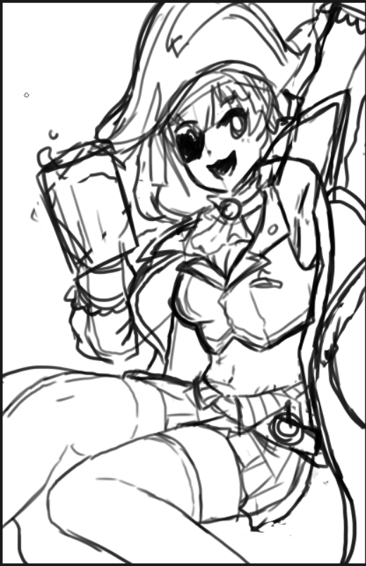 I'm so slow at lineart and still need a lot of experience, but this is by far my proudest moment, about 90% done! Teim to slep. 
