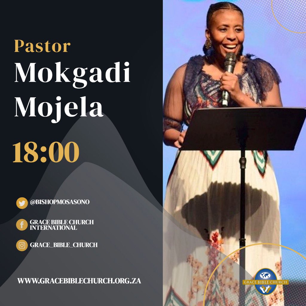 Grace Bible Church - Up next for prayer is Reverend Mamorwa Gololo praying  for the Gospel, support and strength. Reverend Mamorwa Gololo is the  daughter of the late Reverend Charles Gololo and