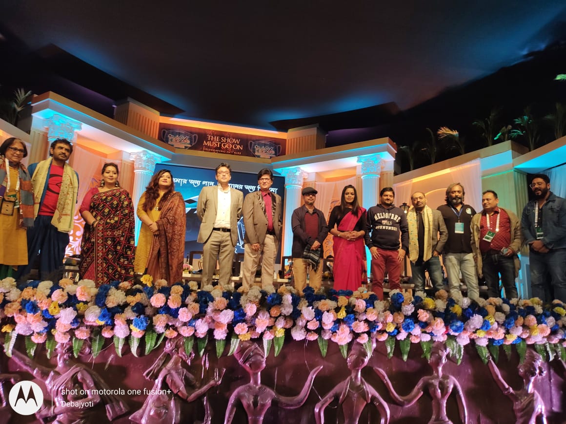 Musicians, singers and film personalities engaged in the Cine Adda of Kolkata International Film Festival (KIFF).