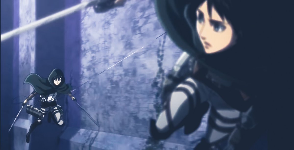 15. Furthermore, Eren also looks back at Mikasa, as she is the only home Eren has left, which is the driving force of his motivation and desire, to work harder and become better. As, Eren knows Mikasa is the home he would like to return to everyday.