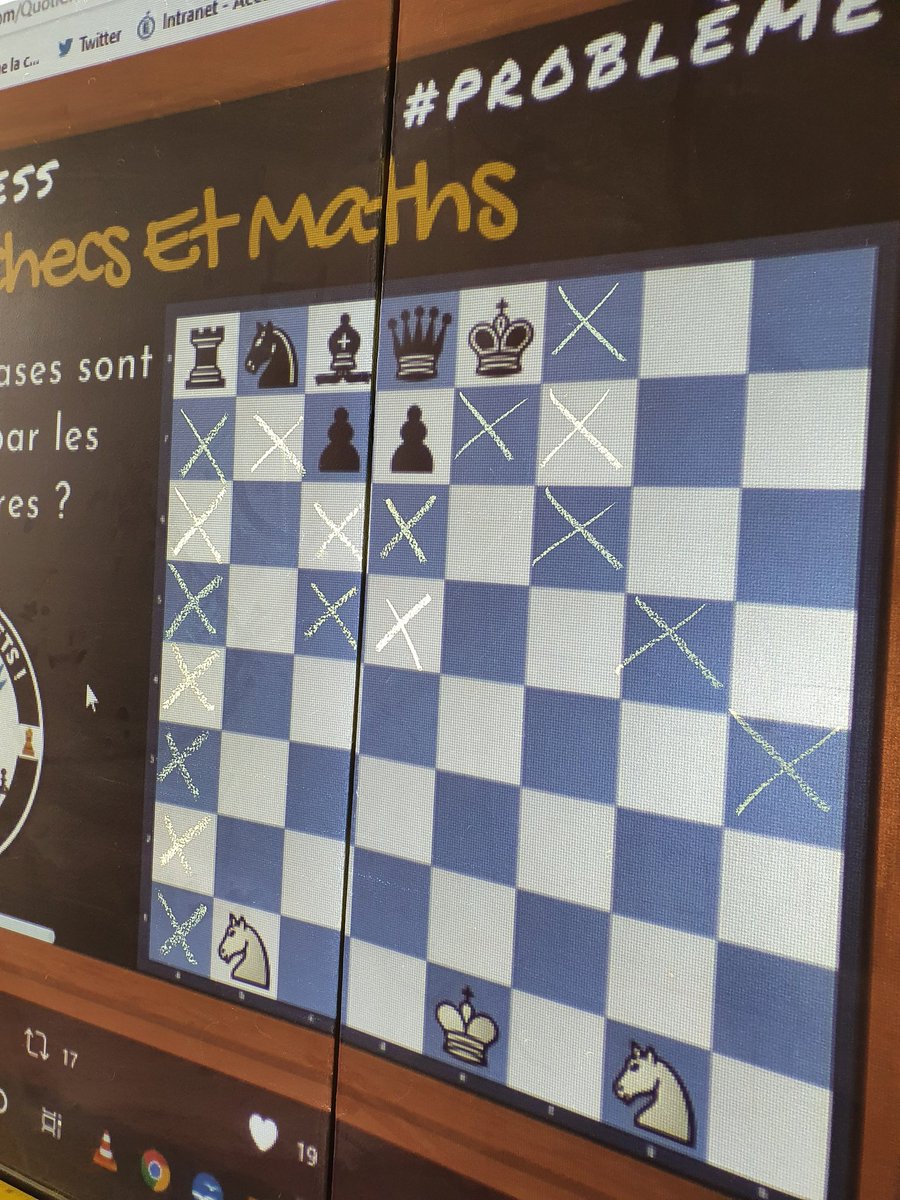 Manot_cm's tweet photo. Nous pensons à 18 cases...🤞♟ #QuotiChess #Echecs #EchecsEtMaths #Tweets https://t.co/62CjUqk1tv