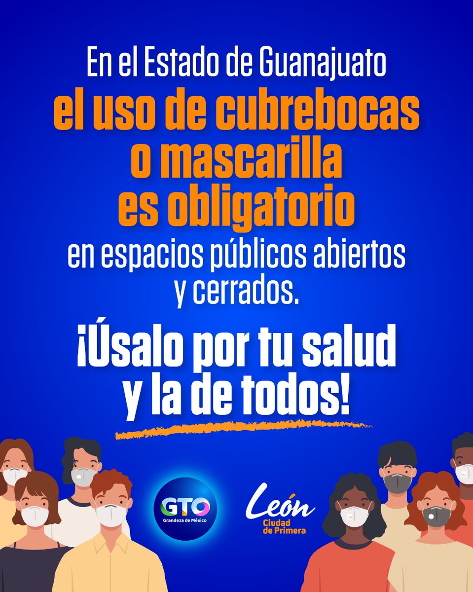 municipio_leon's tweet image. Hoy más que nunca, tu colaboración es importante.

Usa cubrebocas 😷 en espacios públicos abiertos y cerrados, sólo así lograremos detener la pandemia por #COVID19🦠, para que #León siga avanzando⏩. 

Lo más importante es tu salud👨🏻‍⚕️ y la de todos.