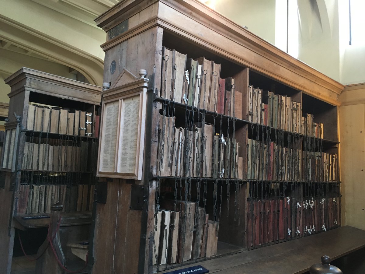 DaisyfDunn's tweet image. I have lost so many books to curious friends that I have resolved to chain them (the books, that is, though persistent offenders beware...) #lockdownprojects