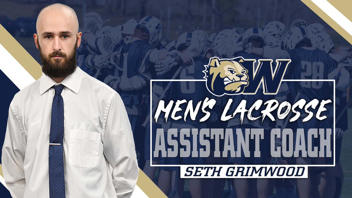 WU_Bulldogs's tweet photo. 🥍 News

Seth Grimwood has been named the @WingateLacrosse Assistant Coach!

A 2-time SAC champ for the Bulldogs, Grimwood was an All-SAC honoree in 2018 - He has had coaching stints at Chowan &amp; Westminster

STORY | https://t.co/grLEZNgNSU

#OneDog #WUMLAX https://t.co/gZHWitOnXx