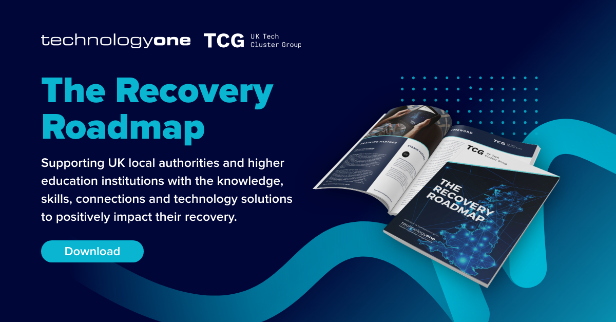 TechnologyOne's tweet photo. The UKTCG #RecoveryRoadmap Report, in association with #TechnologyOne calls for a greater emphasis on providing βtest bedsβ to facilitate close-to-market digital innovation for the public and education sector within the UK.
Download the full report here : https://t.co/D2g48qD4ml https://t.co/3JC7mIY2jC
