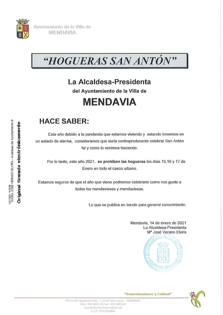 AyuntamientoMendavia (@aytomendavia) on Twitter photo 