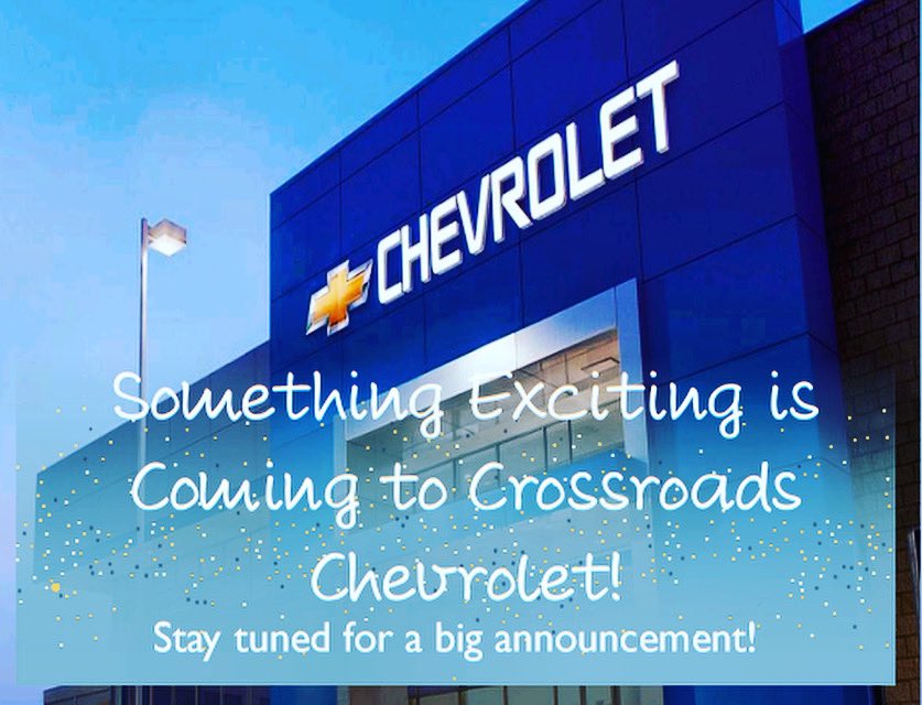 ✨Big things are Brewing at Crossroads Chevrolet✨ Follow us for an exciting announcement!