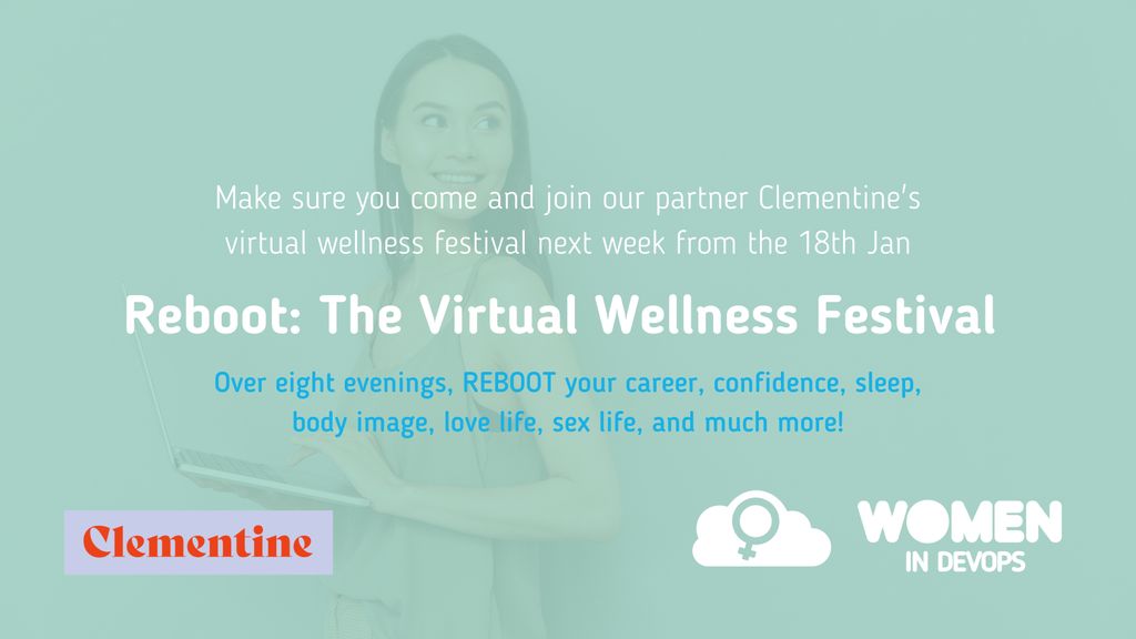 From 18th - 28th January, <a href="/Clementineappuk/">Clementine</a> will be hosting ‘Reboot’ - the virtual wellness festival. Over eight days, become inspired by 22 female speakers, including our very own <a href="/laurenlangdell/">Lauren Langdell</a> 

RSVP here: buff.ly/3qoYQ1N

We hope to see you there!

#VirtualReboot2021