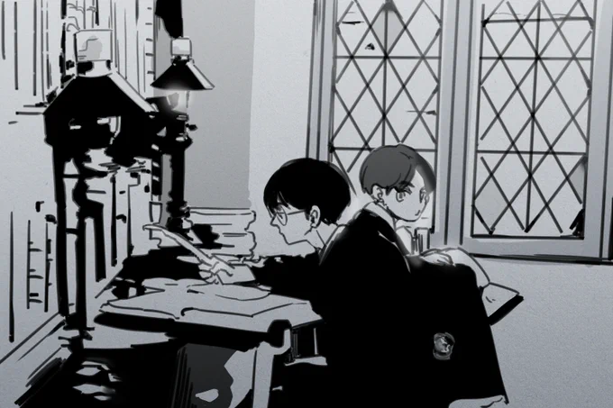 MEANIE X Hogwarts Library 