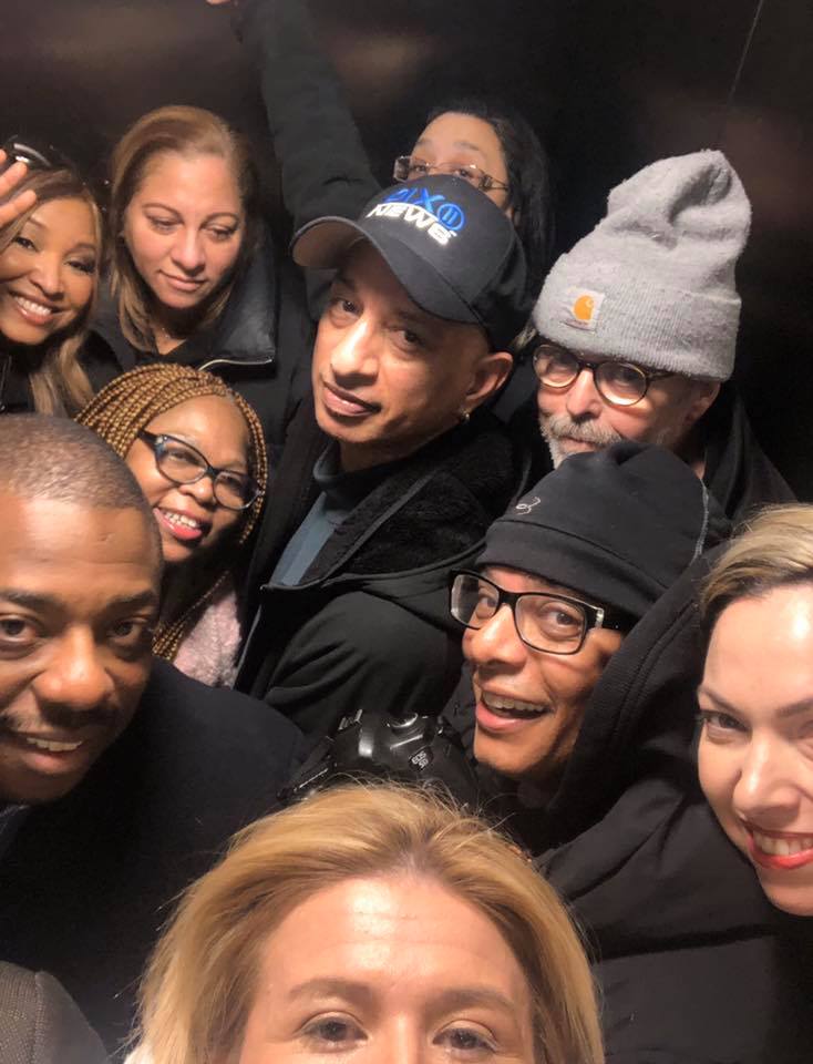 HUDNY_NJ's tweet photo. NYCHA stay week 2 – Douglass Houses, Manhattan @LynnePattonHUD was hosted by TA President @CarmenQ1938. They dodged rats &amp; got stuck in the elevator w/@NYSenBenjamin, an unacceptable danger that residents have endured for far too long https://t.co/7KyrL9EfMM