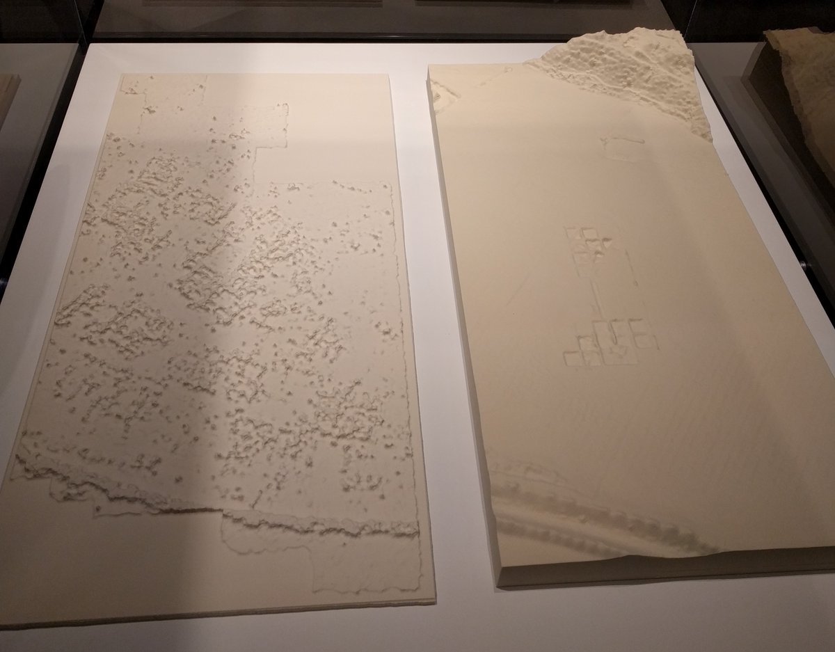 Exciting to finally see the #3Dprinted #geophysics results from Zincirli for the #invisiblebeauty exhibition @pennmuseum #archaeology @CAAMatPenn