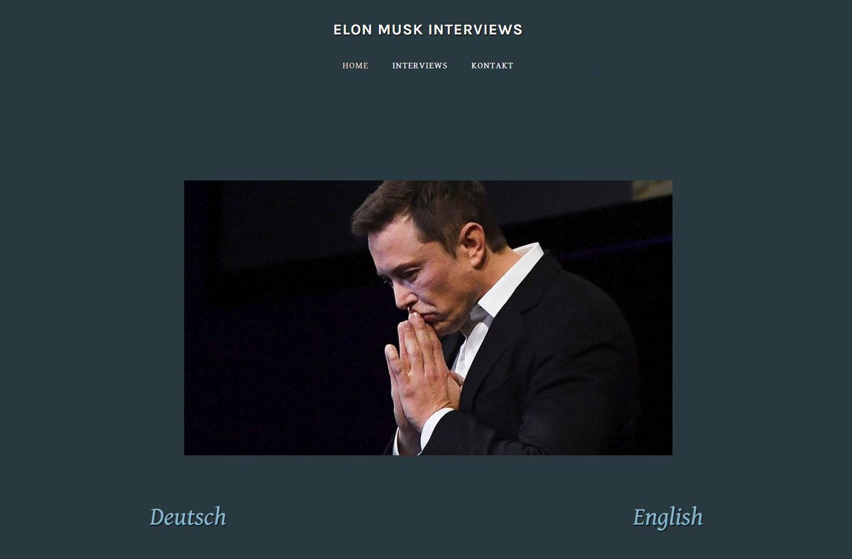 I've started making transcripts of interviews with Elon Musk and translating them into German. I would like to ask you to spread the word about the blog by retweeting it. 1/5 https://elon-musk-interviews.com/ 
