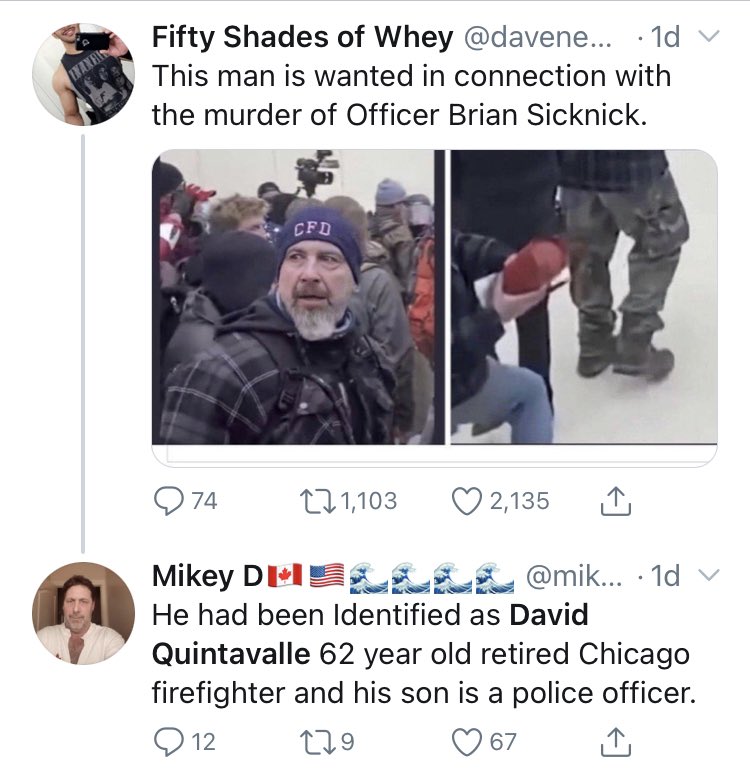 kenvogel's tweet photo. After the false claims he was involved in the riot, David Quintavalle received angry calls calling him a "fucking murderer,” TV crews staked out his house &amp; police dispatched a patrol car to keep watch.

Yet posts accusing him remain all over Twitter. 
https://t.co/pF7m46ylmi https://t.co/pQ1OSd7xH6