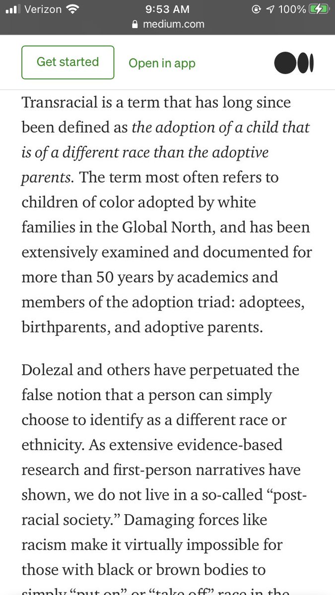 This has literally been here for years. Like. I literally hate r*chel d*lezal so much for telling ppl that aren't adopted that the very word transracial exists bc now we're told that we're a joke and that we don't exist.