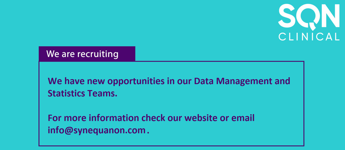SQN Clinical (Syne qua non Ltd) (@sqnclinical) on Twitter photo 