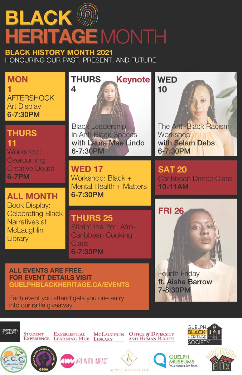 During Black “Heritage” Month 2021, the GBHS will feature its #ChangeStartsNow initiative, providing virtual educational programming on Black heritage and culture as well as relevant resources on diversity, discrimination and anti-racism.
(2/3)