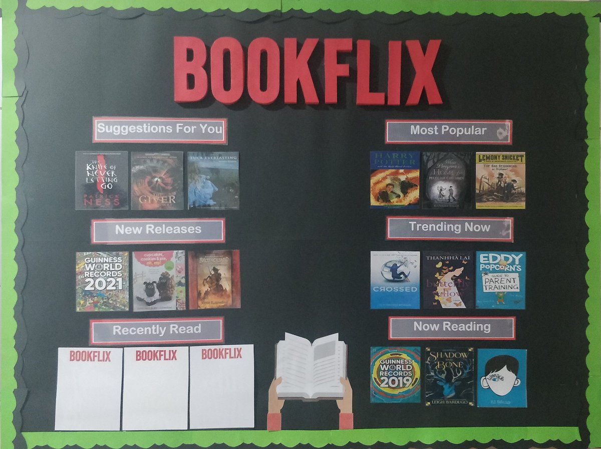 AIS_English's tweet photo. It's the weekend! Forget Netflix this weekend and try some of our Bookflix recommendations. A team effort from @AIS_English and @AIS_SchLibrary https://t.co/W6ja3RbOMT