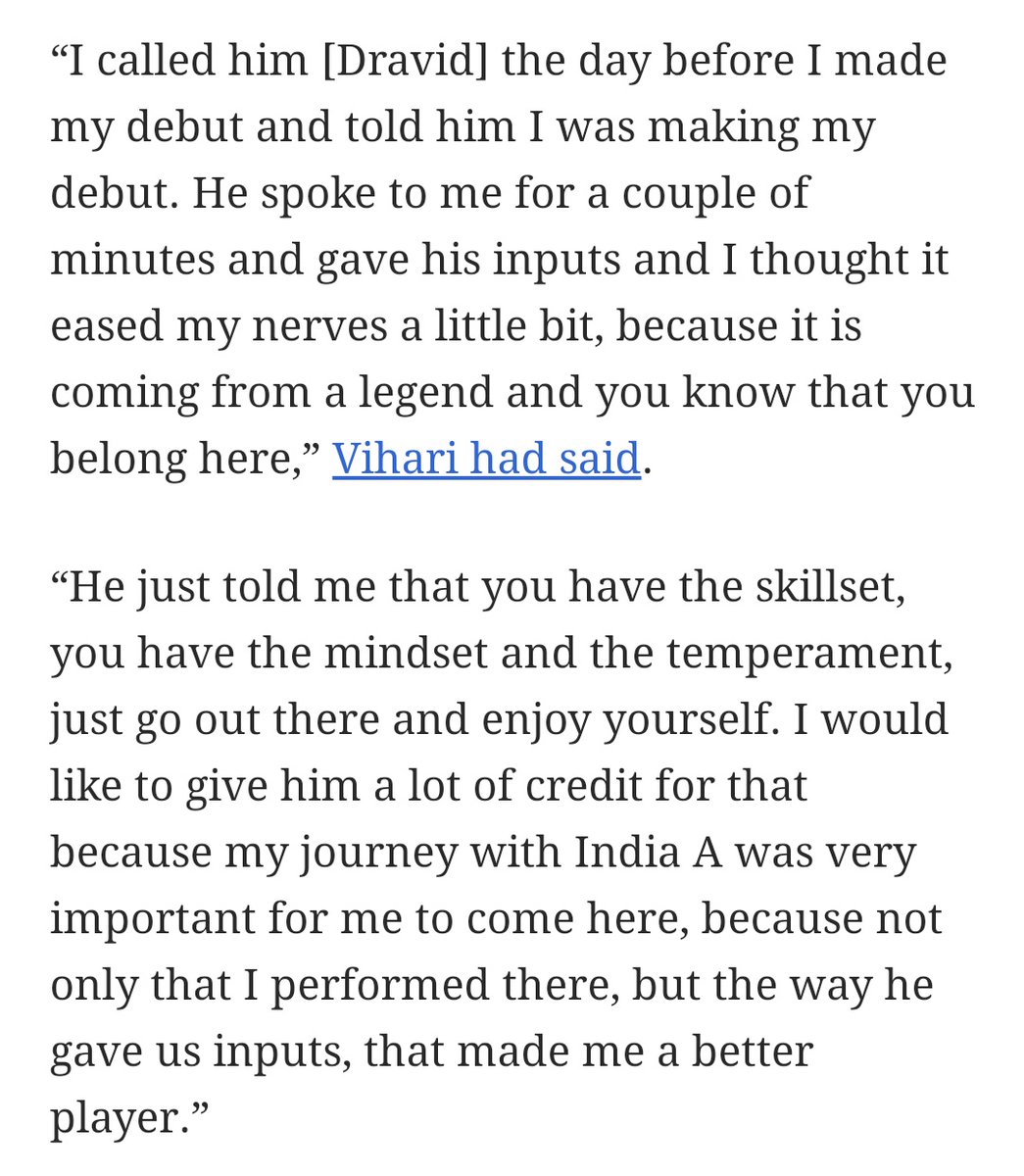 2018 - Received an India call. And became the first cricketer from Andhra Pradesh to represent India after 19 years. (He had a conversation with Rahul Dravid a day before his debut. - 2nd pic)