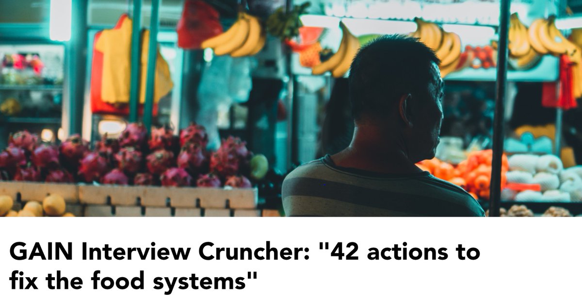 '42 Policies & Actions to orient food systems towards healthier diets for all' no excuse not to act, the “what” outlined in the report is a clear pathway for impact lets pivot to the how & action.  @CorinnaHawkes @stephlynette @jessfanzo & @l_haddad @GAINalliance #GoodFood4All