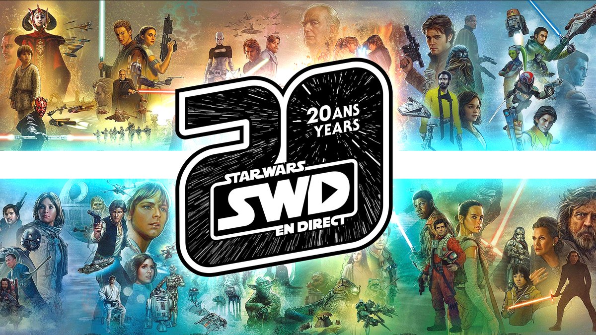 swendirect's tweet image. 🔴[ANNONCE] Il y a 20 ans jour pour jour, nous diffusions notre premier épisode sur le web. Que de passion, que de Star Wars!
N'oubliez pas notre épisode 20e anniversaire LIVE ce samedi 14hQC/20hFR. Plus de la moitié du staff sera présent pour célébrer. youtu.be/4P9vm1JUyQY