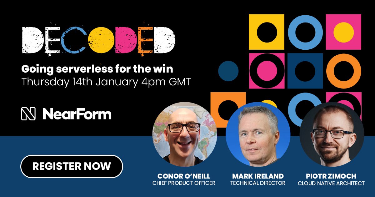 Nearform on X: "Don't miss our live discussion today - 4pm GMT ...