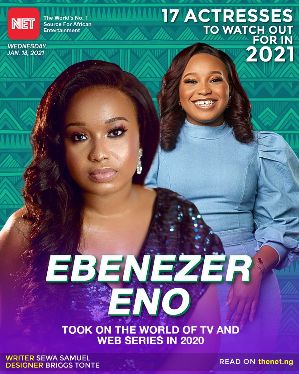 Ebenezer Eno featured in the movie adaptation of ‘The Smart Money Woman’ and a couple of made-for-TV films in 2020. She also joined the cast of Ndani TV’s newly premiered series, ‘Game On’.