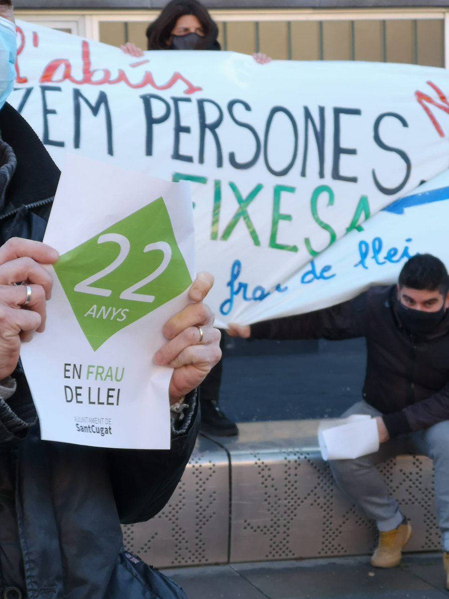 interinessantc1's tweet image. Prou de l&apos;abús temporal!⛔Estabilitzem persones,No places! Solució ➡️ #FIXESA 60% del personal en frau de llei ! #FijezaYA #StopAbusoTemporalPublico #SantCugat