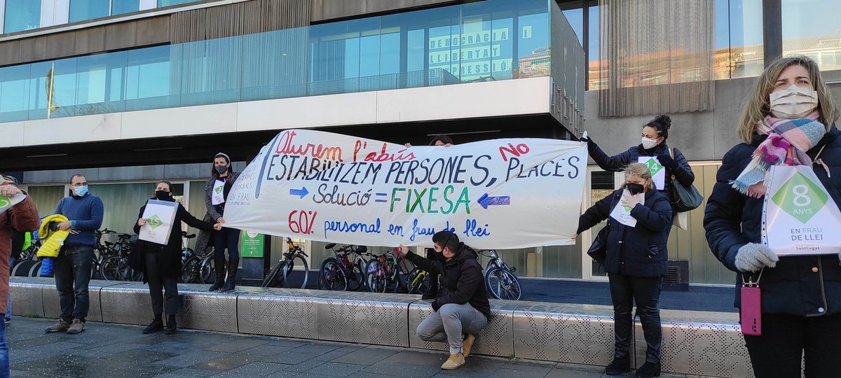 interinessantc1's tweet image. Prou de l&apos;abús temporal!⛔Estabilitzem persones,No places! Solució ➡️ #FIXESA 60% del personal en frau de llei ! #FijezaYA #StopAbusoTemporalPublico #SantCugat