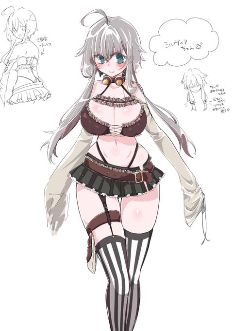 も提督さん(@moteitoku_ )から新うちの子のお洋服案いただいました!!世界一尊いうちの子をみんなも見て.... 