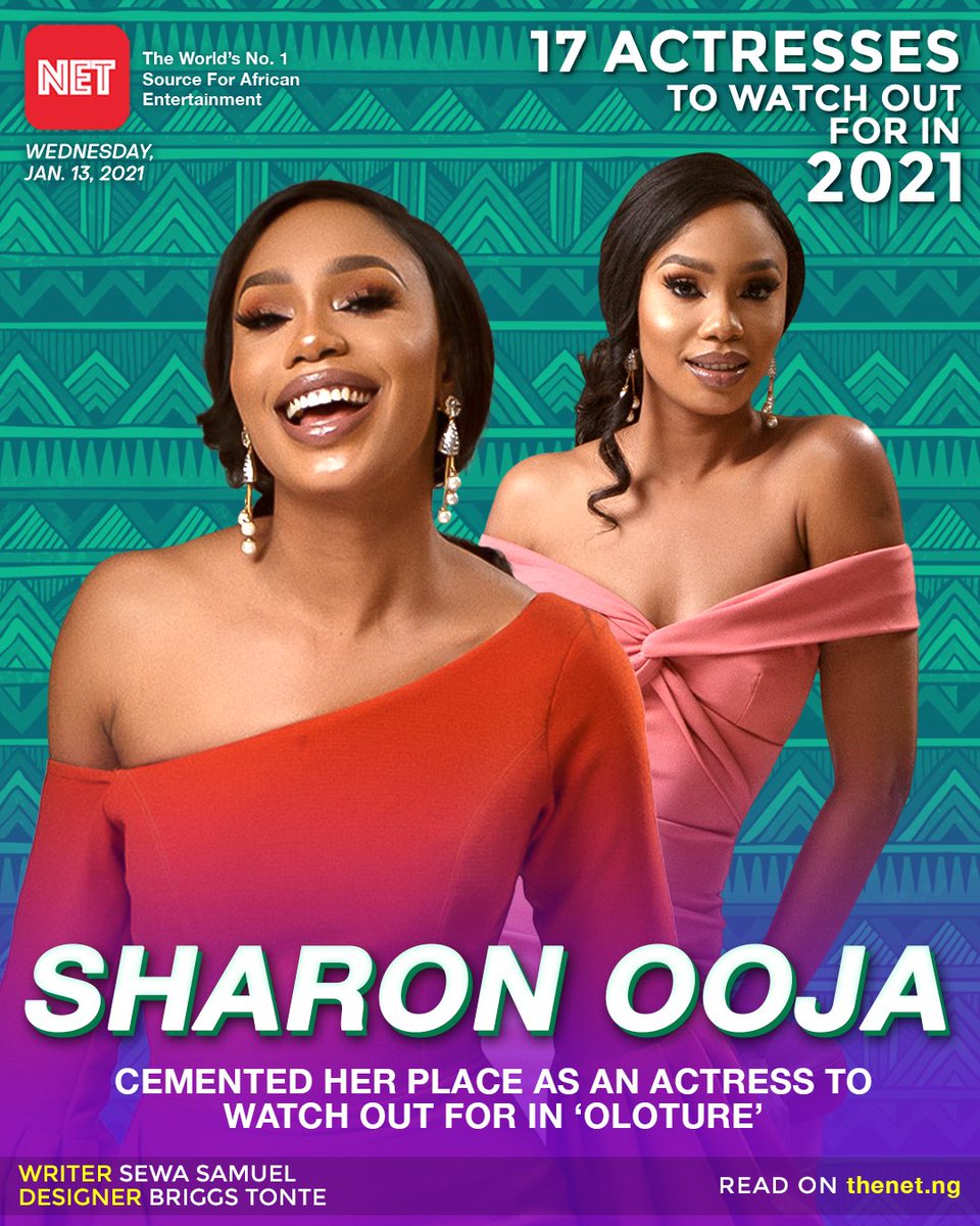  @SharonOoja’s role as ‘Oluture’ in EbonyLife’s 2020 movie, ‘Oloture’ was a bold declaration that she’s a brilliant actress to watch out for this year.
