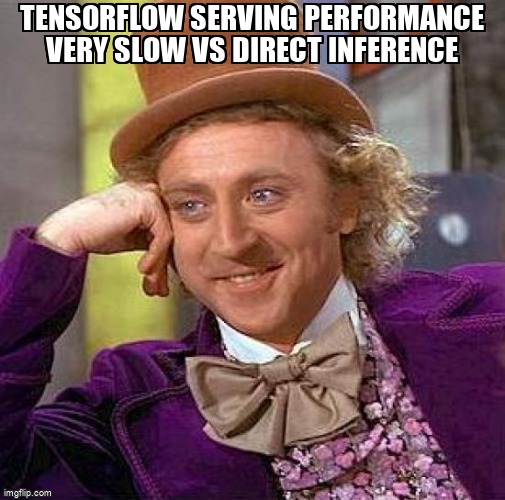 overflow_meme's tweet image. Tensorflow Serving Performance Very Slow vs Direct Inference stackoverflow.com/questions/6099… #kubernetes #tensorflow #tensorflowserving