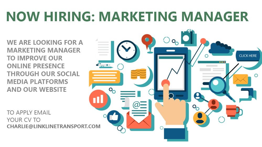 NOW HIRING! MARKETING MANAGER

We are looking to recruit a new marketing manager who can improve our online presence through our social media and our website.

For more information on this role please click the following link: linkedin.com/jobs/view/2380…