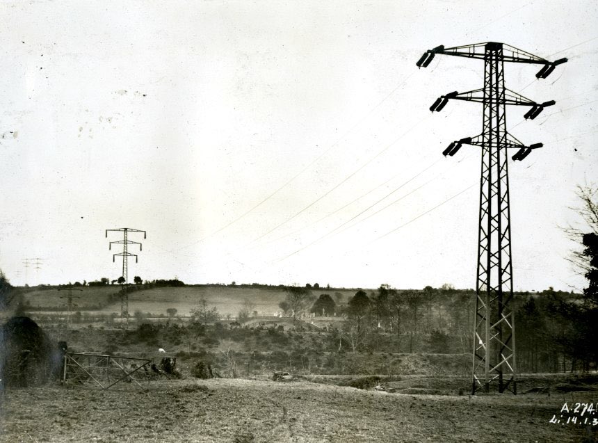 #OnThisDay, 1930. "110kV-Line to Dublin."⚡️#ShannonScheme #1930s #ArdnacrushaMemories #Network #ThursdayThrowback