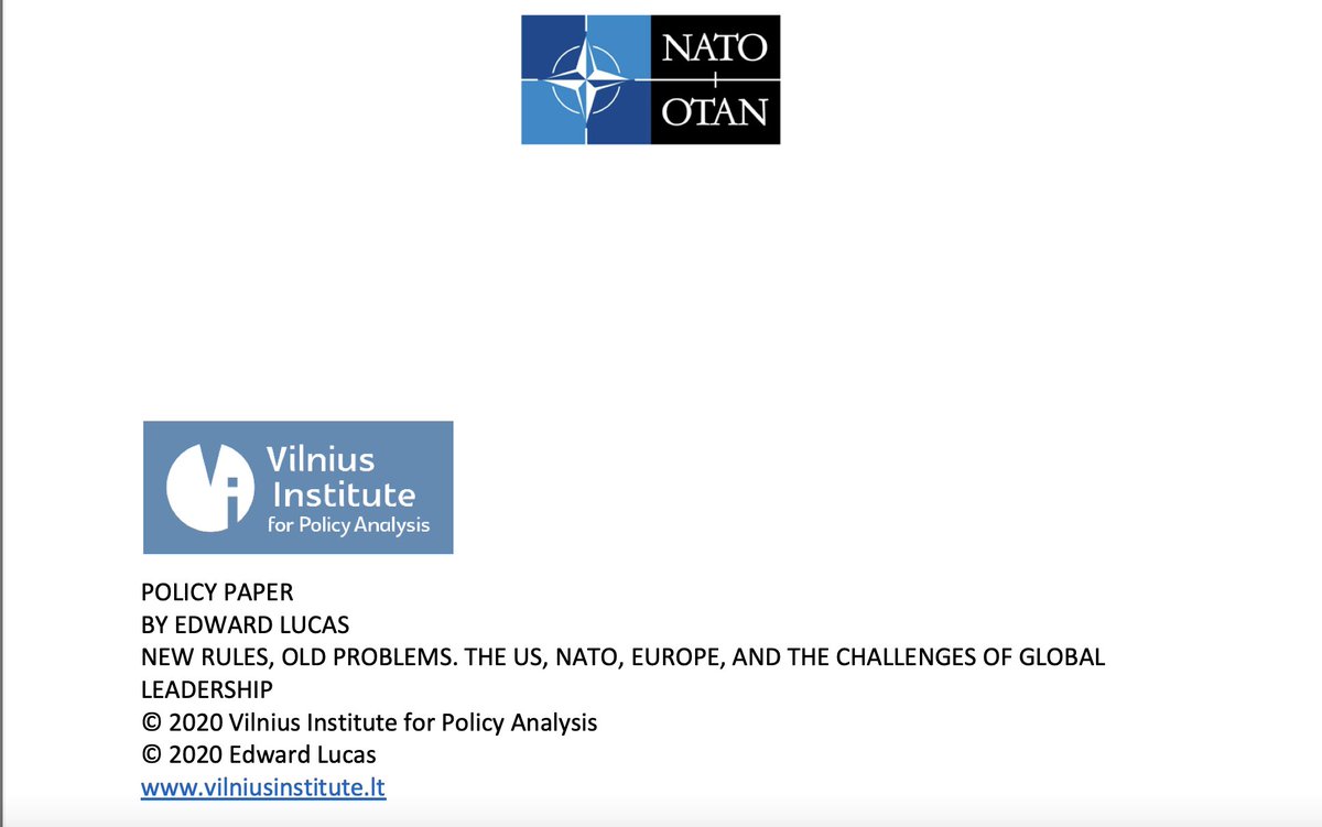 We'll be discussing this very insightful policy paper by <a href="/edwardlucas/">Edward Lucas</a> published by <a href="/VIPA_Vilnius/">Vilnius Institute for Policy Analysis</a> which is hosting the discussion:

👉 vilniusinstitute.lt/wp-content/upl…