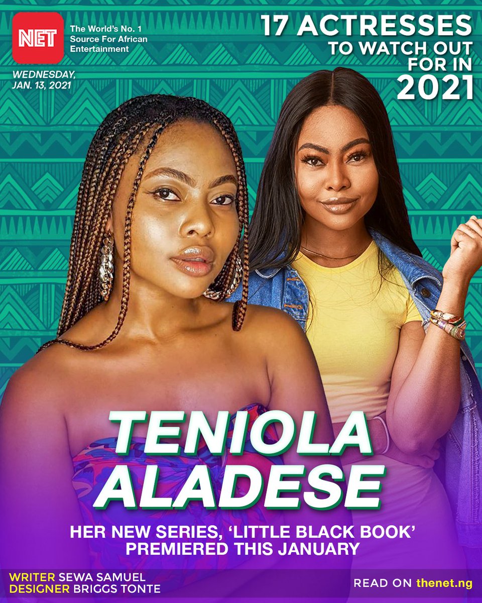 In 2020,  @theteniola appeared on ‘Lola of Lagos’, ‘Finding Hubby’, ‘On Board To Love’, and ‘Unbroken’. She’s already winning 2021 as she started by featuring on a new web series, ‘Little Black Book’.