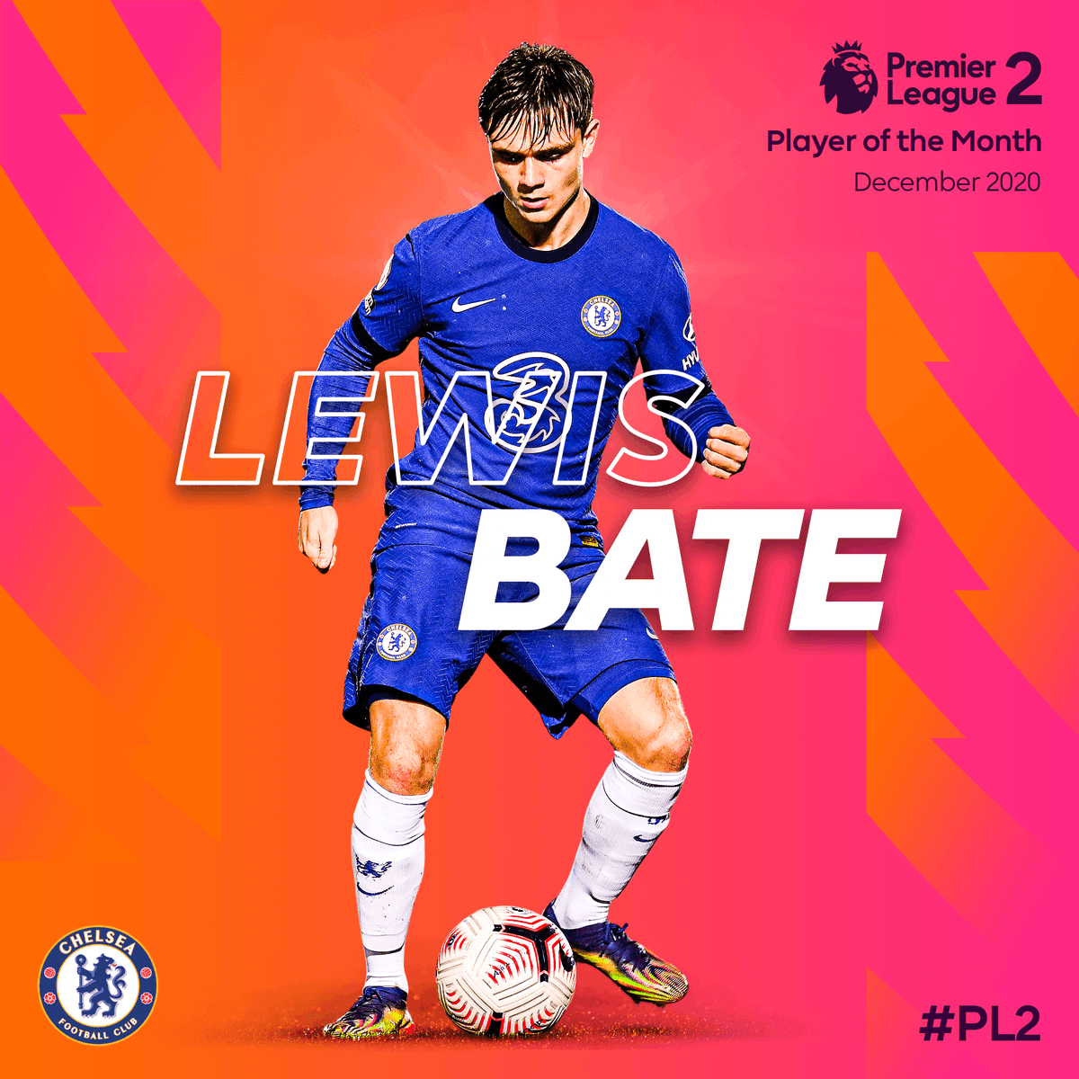 PLYouth's tweet photo. Congratulations to @ChelseaFC's Lewis Bate on winning #PL2 Player of the Month for December 👏

#PLAwards https://t.co/aTbCilmdPD