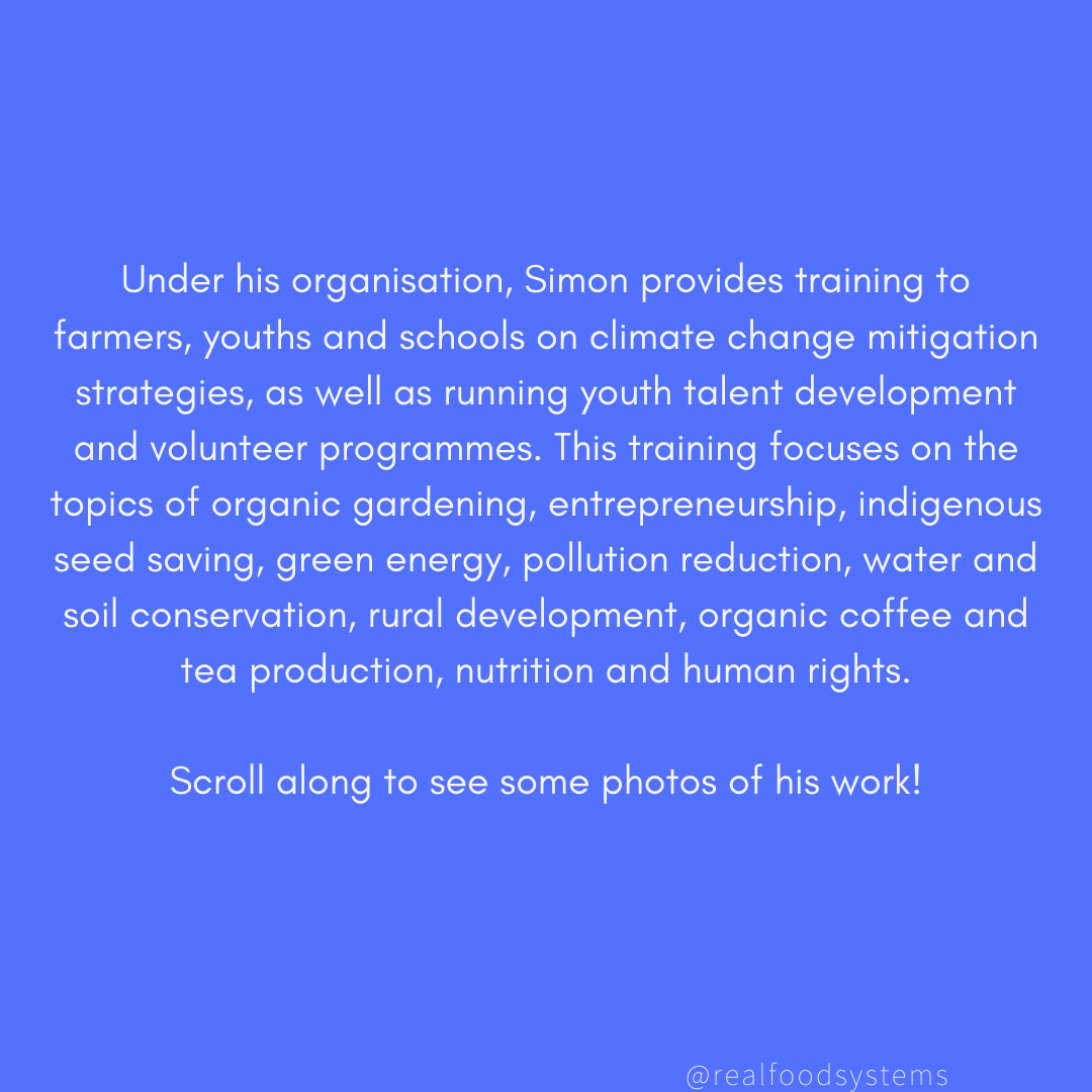 RealFoodSystems's tweet photo. SOFAFRICA is an organisation founded by Youth Ambassador Simon Murungi to promote the benefits of organic farming across Africa, and provide opportunities for training and talent development!

Check out some of their work below. 

#organicfood #youth #ClimateAction #gardening https://t.co/3aPaKreOSH