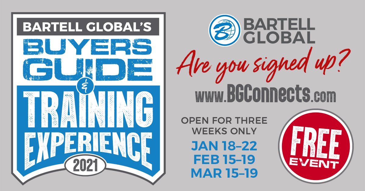 Don’t miss out!! Event opens MONDAY!
Go to hubs.ly/H0DFMqz0 to sign up for this FREE event. #BartellGlobal #NotJustAnotherVirtualTradeshow #ConstructionChoseMe