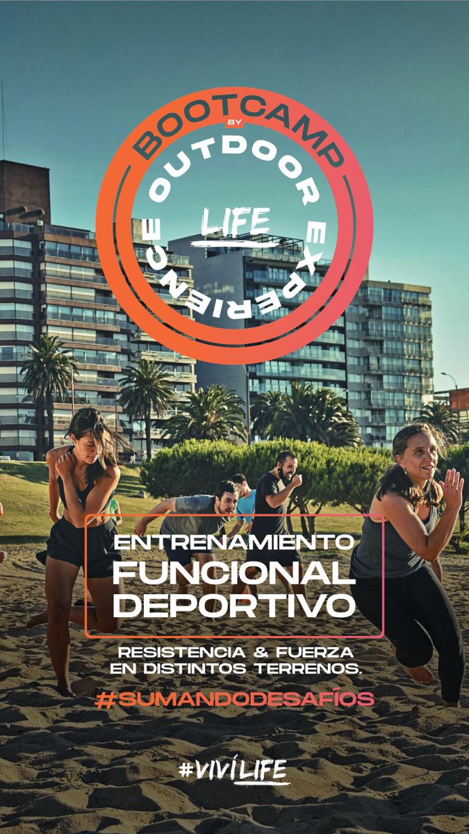 BonomiFede's tweet photo. Life Outdoor Experience...BOOTCAMP!

¿En que consiste?
👉En entrenar haciendo deporte; tres veces por semana, durante tres semanas, a las 6:00 am durante una hora y media...

¿Donde?
👉En diferentes espacios de nuestra rambla (explanadas de pasto, playas, etc).

👇👇👇... https://t.co/ntIDxGAHrw