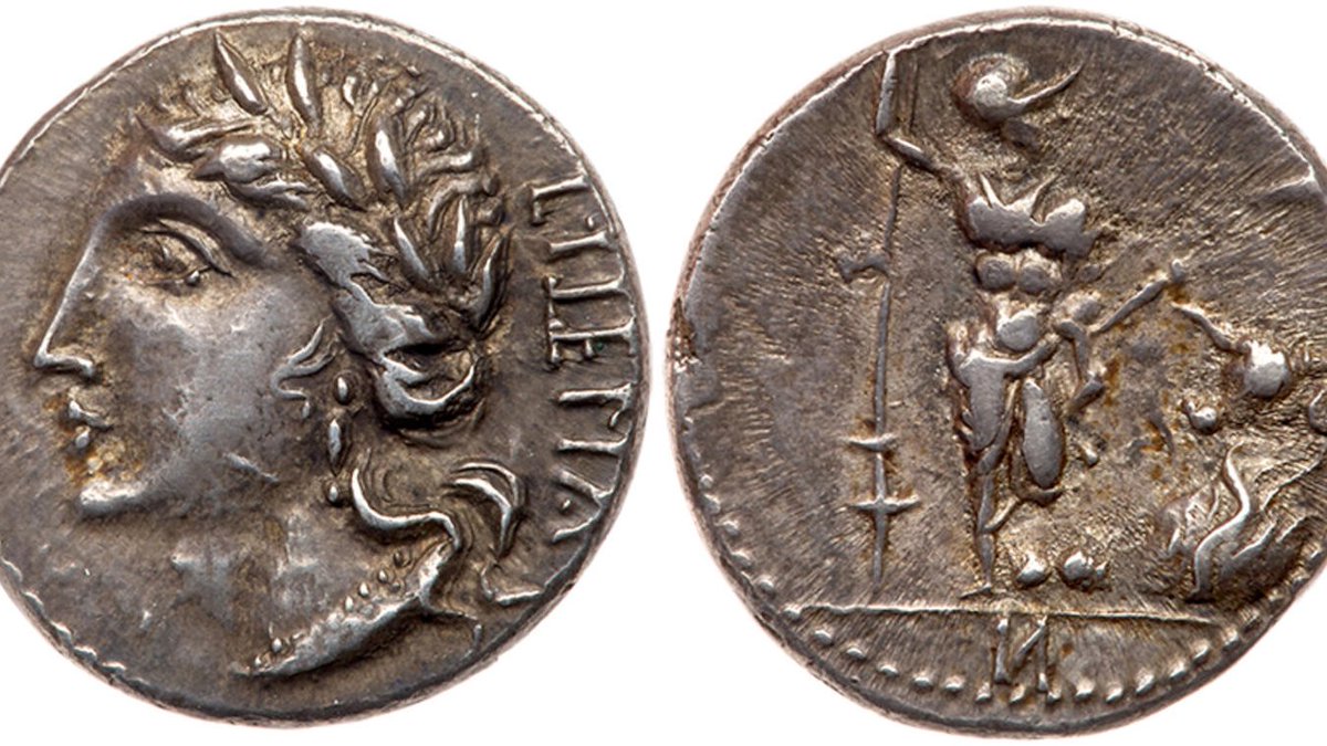 PIE_Animals's tweet image. A formation of this kind, namely the unattested #Oscan cognate of #Latin uitulus ‘young bull’ &amp;amp; #Umbrian acc. vitlu, was the basis of Oscan viteliú ‘land of the young bulls’ (attested on coins), which through Greek transmission (Ῑ̓ταλίᾱ) gave the Latin name Italia ‘Italy’.
6/6
