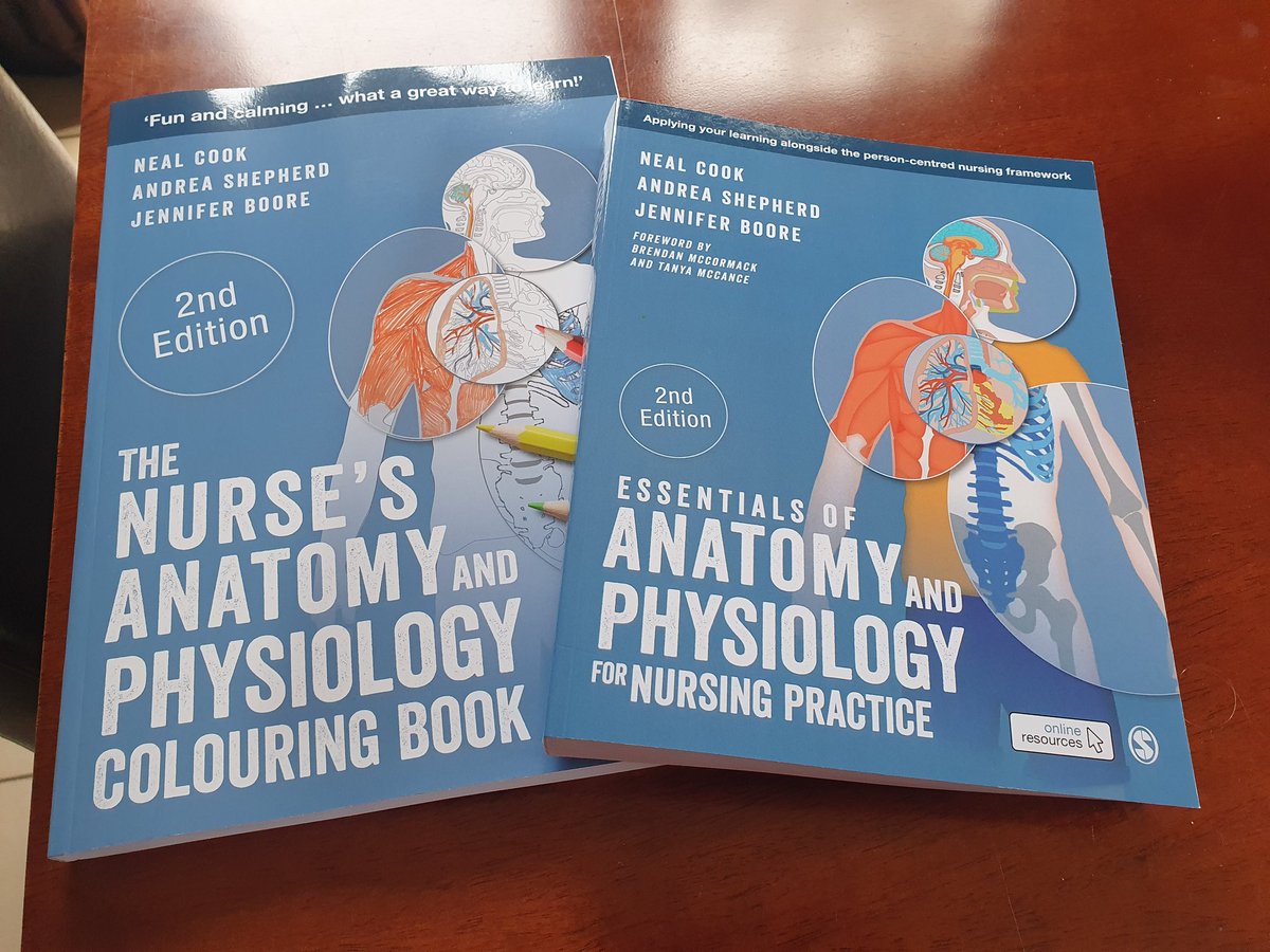 Just received the second editions of the books. @NealFCook @UlsterUniNurse @AClabburnSAGE #ulsternurse #anatomyandphysiology