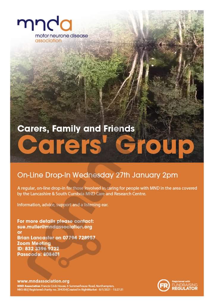 Dates for a new group specifically for carers caring for a loved one living with #MND. Monthly meetings please see details below 💙🧡 contact the fab <a href="/EjayneYates/">EJayne Yates</a> for more! <a href="/mndassoc/">MND Association</a>
