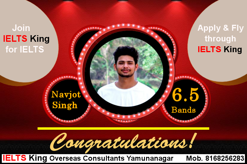 jitenderadept's tweet photo. IELTS 6.5 Bands* | Recent Results | #IELTS King Yamunanagar Congratulates  Navjot Singh on his result,
 who got 6.5 Bands Overall Score in IELTS 
Team of IELTS King is proud of him and wish him Best of Luck for his Bright Future.
Enroll Today with Us for Better Results 8168256283 https://t.co/o3UUkHTVzX