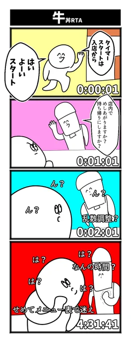 【牛丼RTA】

#初完走です 