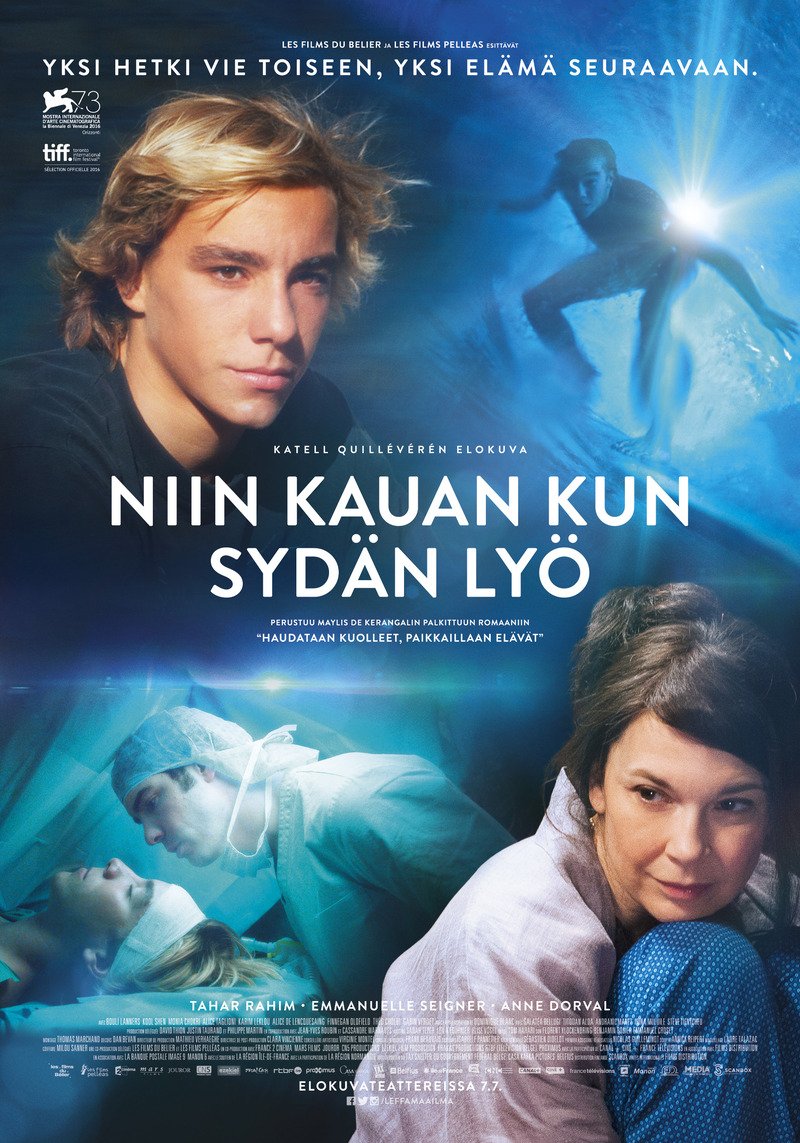 Niin kauan kuin sydän lyö
Kyllä minä niin kielentajuni pahoitin, kun ensi-illassa Suomessa nimi ja juliste sortuivat tällaiseen!
Onneksi @YleTeema korjaa asian pe 21.1. klo 21.15 @yleareena esittäessään Sodankylän-kävijä Katell Quillévérén hienovaraisen keskustelun kuolemasta. https://t.co/hrHsT1HBjH